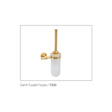 Fym Banyo Line Gold Serisi - Camlı Tuvalet Fırçası 7330